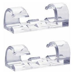 Lot de 60 clips de câble transparents, support de câble auto-adhésif solide, pinces d'organisateur