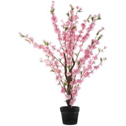 Atmosphera - Cerisier blanc artificiel H100 cm créateur d'intérieur - Rose