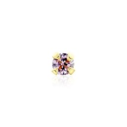 Piercing De Nez Or Jaune Oxyde De Zirconium