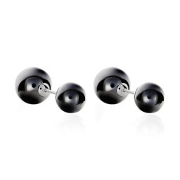 Bijoux D'oreilles Anne-martine Argent Blanc Céramique