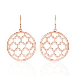 Boucles D'oreilles Pendantes Nevenka Acier Rose
