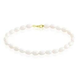 Bracelet Akoya Or Jaune Perle De Culture D'akoya