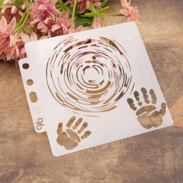 Pochoirs ronds pour peinture Scrapbook coloriage gaufrage Album modèle de carte décorative