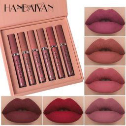 HANDAIYAN-Ensemble de 6 rouges à lèvres Jules gloss 256 baume longue durée résistant à l'eau
