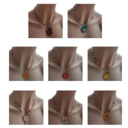 Collier de perles de cristal 4X pendentif tour de cou tour de cou perlé colliers de la présidence