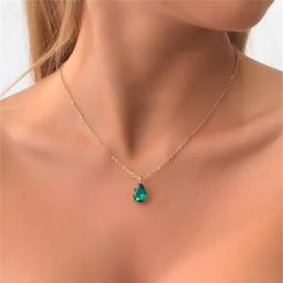 Collier ras du cou en cristal multicolore pour femmes style Boho Simple couleur or pendentif
