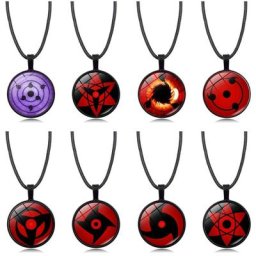 Sharingan – collier avec pendentif yeux Anime pour hommes et femmes Uchiha Kakashi Mangekyou