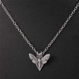 Collier Vintage avec pendentif en forme de tête de crâne pour homme et femme accessoires cadeau