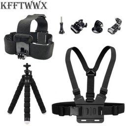 KFFTWWX – Kit d'accessoires pour Gopro hero 9 Yi trépied 4K pour Go pro 8 7 6 5 4 SJCAM SJ4000 EKEN