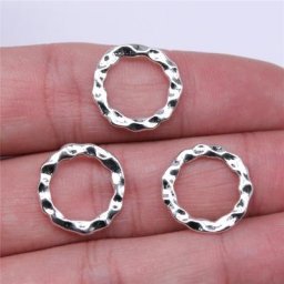 WYSIWYG 10 pièces 17x17mm breloques connecteur résultats de bijoux bricolage accessoires cercle