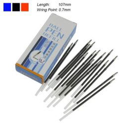 Recharge de stylos à bille étanches tiges Stander pour stylo 100mm noir bleu bureau école