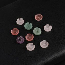 Breloques en Pierre Naturelle 10 Pièces/Lot Perles de Fleurs pour Bricolage Bijoux de Direction