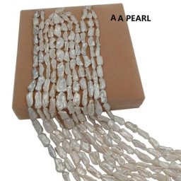 KESHI – perles d'eau douce 100% naturelles environ 10x30mm de longueur perles BIWA en forme de