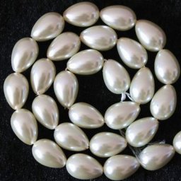 Perle goutte d'eau pour bijoux accessoire de création de création de bijoux blanc crème 5x7mm