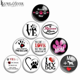 10mm 12mm 16mm 20mm 25mm 328 10 pcs/lot amour chat chien mélange rond verre Cabochons résultats de