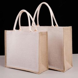 Sac de courses en Jute réutilisable unisexe sac d'épicerie en toile de Jute écologique grande