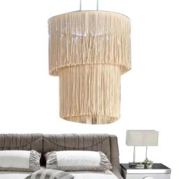 Abat-jour suspendu à la main tissé à la main style Boho décoration moderne pour bureau chambre