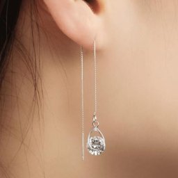 Boucles d'oreilles pendantes à pampilles en biscuits pour femmes bijoux en cristal longues