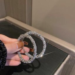 BLIJERY – boucles d'oreilles en cristal pour femmes nouveau Style coréen anneaux brillants cadeau