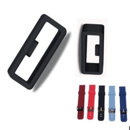 Bracelet de montre en caoutchouc de remplacement 5 pièces en Silicone support de retenue boucle