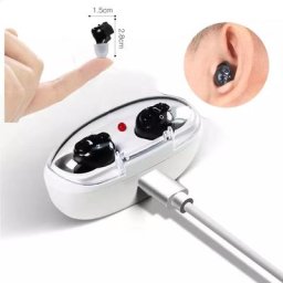 Appareil auditif portable invisible charge réglable micro écouteur sans fil surdité numérique