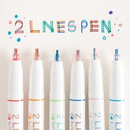 Ensemble de stylos à pigments d'encre colorée Morandi marqueurs artistiques à Double ligne stylo