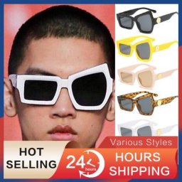 Lunettes de soleil rétro Steampunk à la mode pour hommes et femmes lunettes de soleil irrégulières