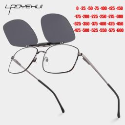 Lunettes de soleil polarisées à clip magnétique pour hommes montures de lunettes de soleil de luxe