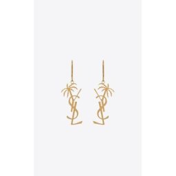 Saint Laurent Boucles d'oreilles cassandre palmier en métal