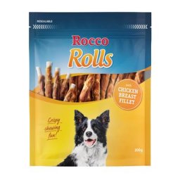 6x200g Rocco Rolls filet de poulet - Friandises pour chien