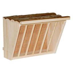 Râtelier à foin Kerbl XL Nature pour lapin et rongeur L 28 x l 20,5 x H 22 cm