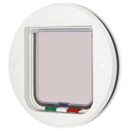 Cat Mate 210 Chatière blanche Chatière pour fenêtre et porte vitrée - Chatière pour Chat