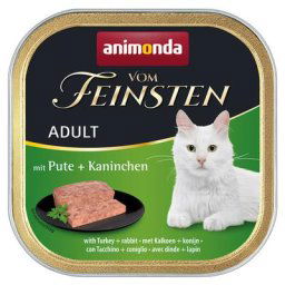 6x100g Adult dinde, lapin Animonda Vom Feinsten - Pâtée pour chat
