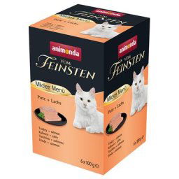 6x100g Menus légers Adult dinde, saumon Animonda Vom Feinsten - Pâtée pour chat