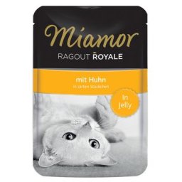 22x100g Ragoût Royal en gelée - poulet Miamor - Nourriture pour Chat