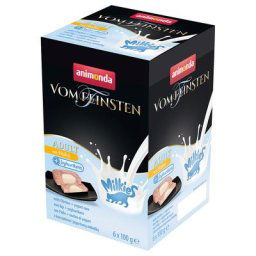 6x100g Adult Milkies poulet & cœur au yaourt Animonda Vom Feinsten - Pâtée pour chat