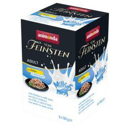 6x100g Adult Milkies en sauce poulet à la sauce au lait Animonda Vom Feinsten - Pâtée pour chat