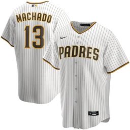 Homme Nike Manny Machado Blanc San Diego Padres Alternate Replica Player Jersey