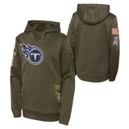 Tennessee Titans Nike 2022 Salute To Service Therma Performance Pullover Hoodie - Camouflage - Junior