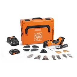 Multimaster 18V amm 500 plus Top + 2 batteries 2 Ah AMPShare + chargeur + coffret l-boxx Fein