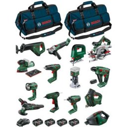 Bosch - hg Kit BHGK1400 (14 machines 4 batteries 2,5 Ah chargeur AL1830CV sacs hdbag)