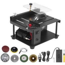 Kkmoon - Scie à Table, Mini Scie De Bureau, Machine De Découpe Électrique, Avec Meule à Lame De