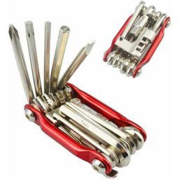 BSR - Outil de réparation de vélo multifonction 11 en 1, kit d'outils multifonction pour mini vélo,