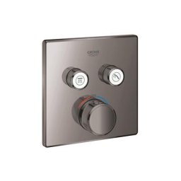 Grohe - Grohtherm SmartControl - Mitigeur thermostatique encastré avec 2 soupapes, Hard Graphite