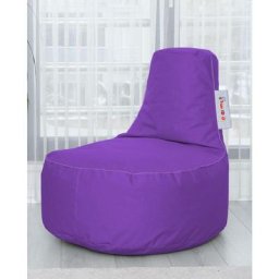 Pouf poire Arbane D70xH80cm Tissu Violet - Violet