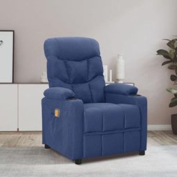 Kalisse - Fauteuil Relax électrique - Moderne - Moderne Fauteuil inclinable de massage Bleu