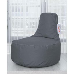 Pouf poire Arbane D70xH80cm Tissu Gris - Gris