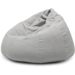 Pouf poire gris clair Komo