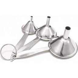 Lot de 3 mini entonnoirs en acier inoxydable, ensemble d'entonnoirs de cuisine en acier inoxydable