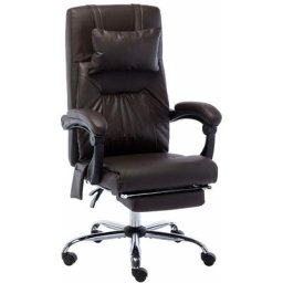 Chaise de bureau de massage Fauteuil gamer - Chaise d'ordinateur Marron Similicuir Bonnevie 28546